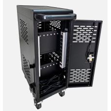 Partschase 16 Device Mobile Charging Cart & Cabinet with Lock for Tablets Laptops Computers 25-00485